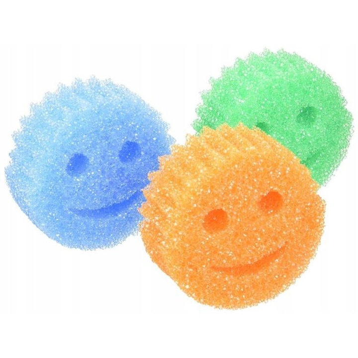 Set 3 bureti Scrub Daddy Colors, material FlexTexture, multicolor