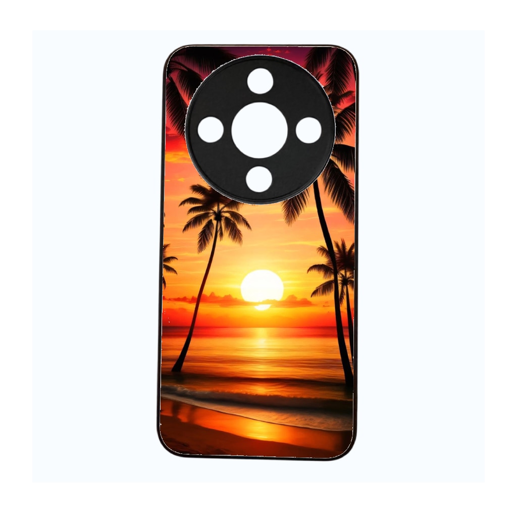 Husa telefon personalizata compatibila cu Honor Magic 8 Lite, Silicon TPU, Design Urban Neon Graffiti Sunset Style, Multicolor