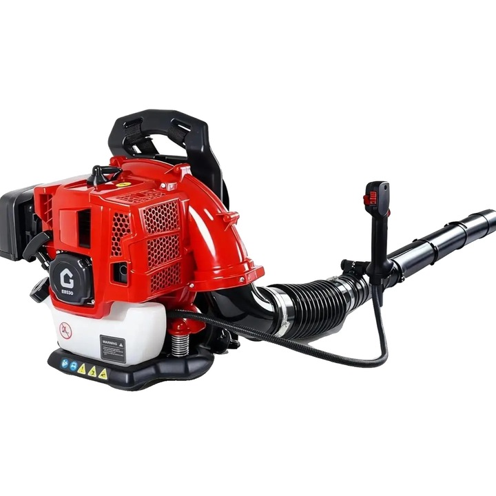 Aspirator de frunze, 52CC, design usor, rosu