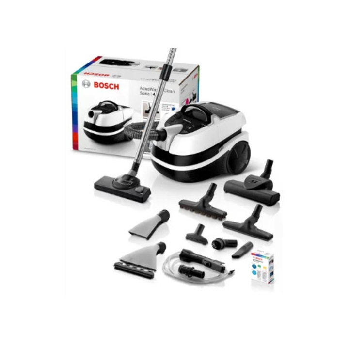 Porszívó Bosch AquaWash&Clean 2100W, többszínű, készlet, 2.5l, 12m