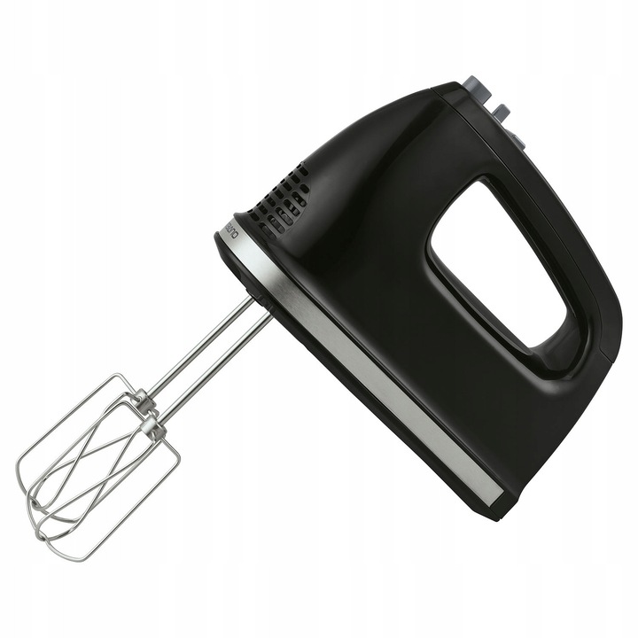 Mikser electric 300W, 6 viteze + TURBO, 2 teluri, 2 carlige, plastic cu inox, alb