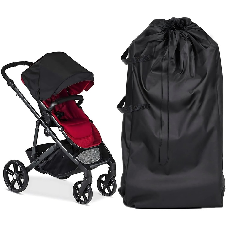 Patura de protectie pentru carucior, universala, impermeabila, dimensiuni mari, pentru transport in avion si masina