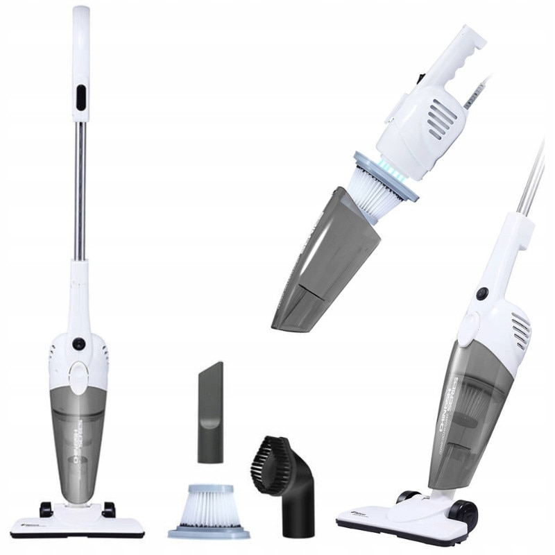 Aspirator vertical Deerma DX118C, alb-gri, 600W, 1.2l, 1.86kg