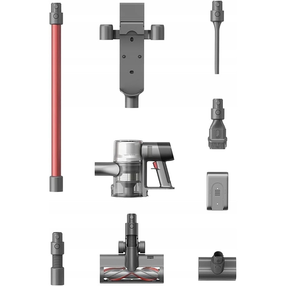 Aspirator vertical fara fir Dreame T20, 450W, putere de aspiratie 25000 Pa, acumulator schimbabil, gri