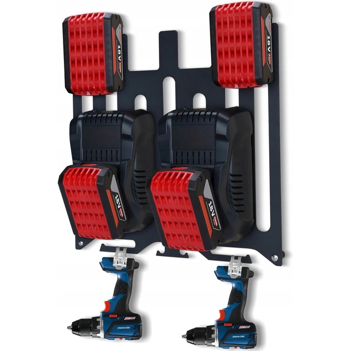 3 az 1-ben rendszerező akkumulátortöltőkhöz és szerszámokhoz