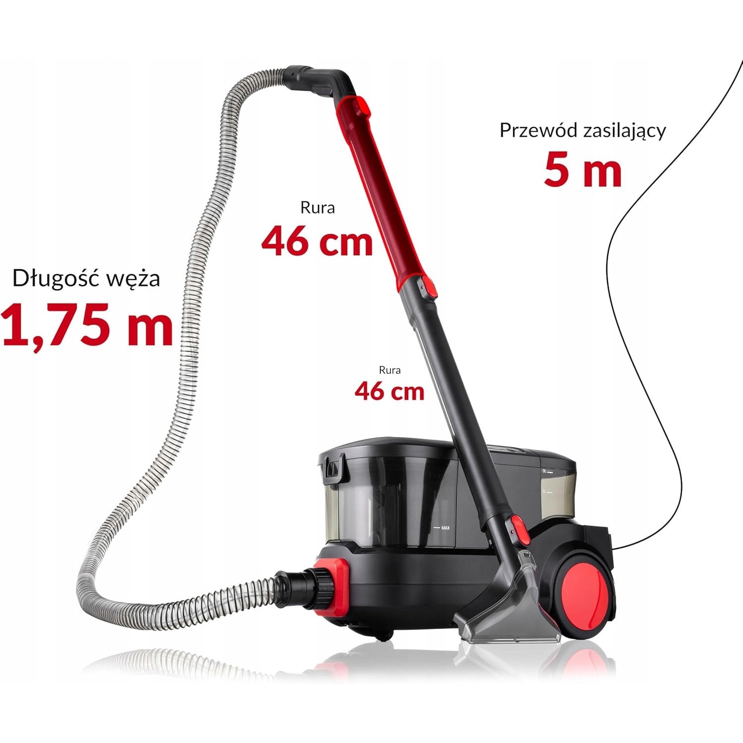 Aspirator profesional 2000W 2in1 pentru covoare si tapiterie
