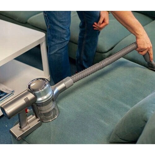 Aspirator vertical 2 în 1 Dreame V11, 150 AW, 90 min, gri-rosu, set complet