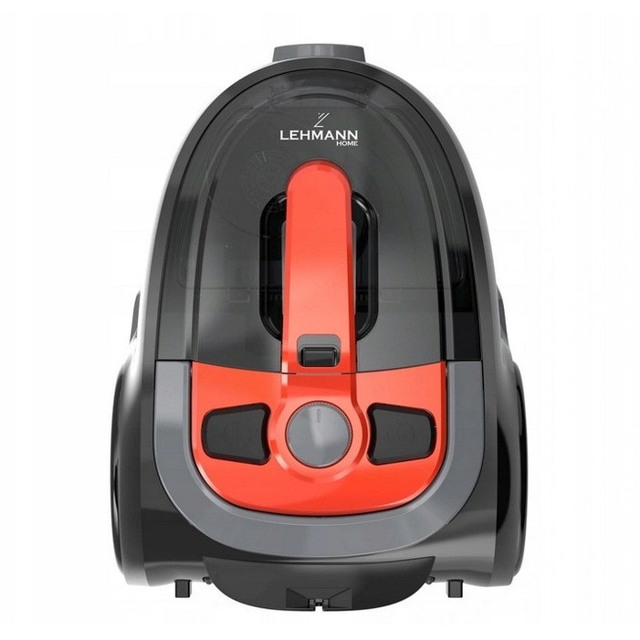 Aspirator ciclonic Lehmann 4000W, fara sac, 2.5L, cu turbosa, negru