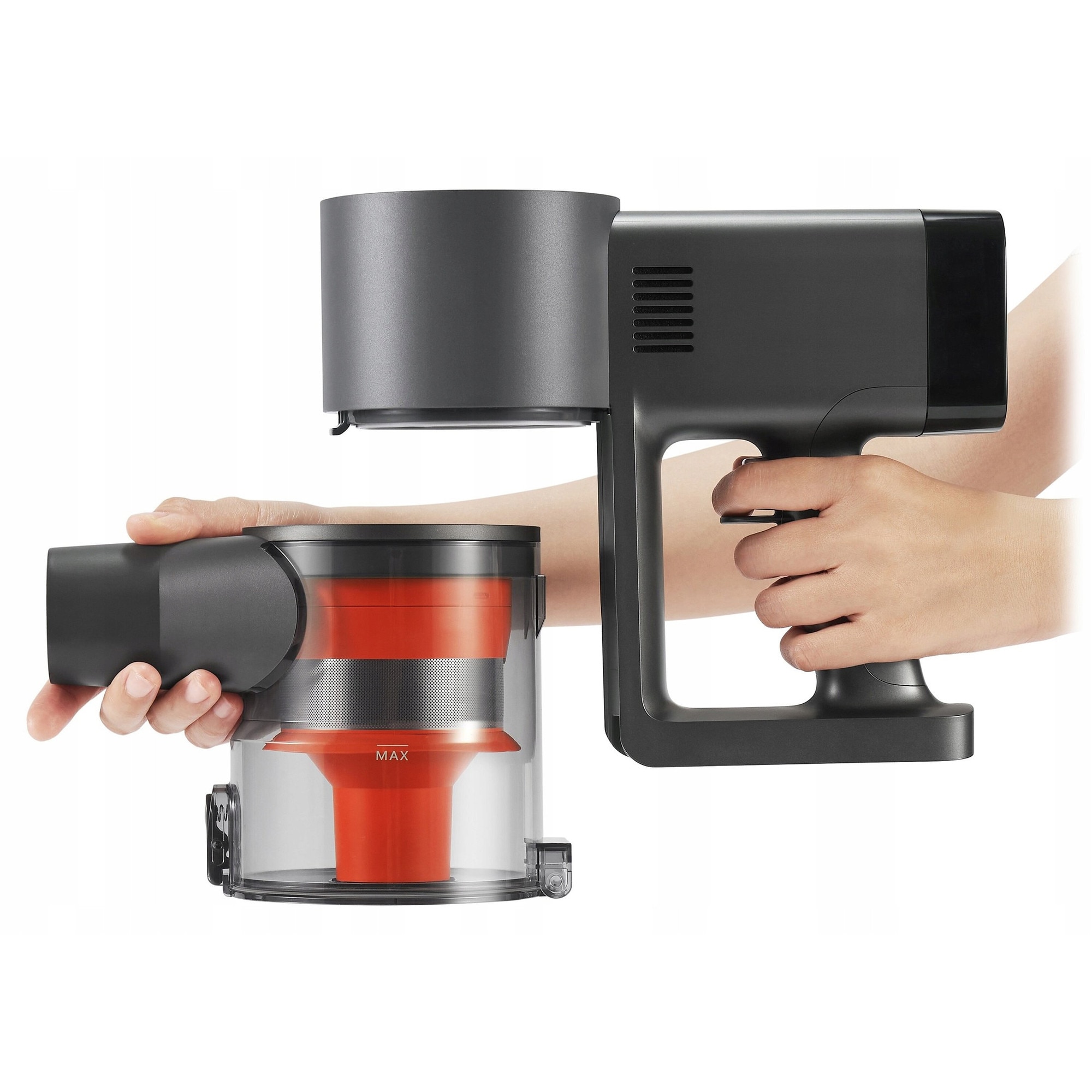 Aspirator vertical Xiaomi G20 Max, set complet, putere de 180 AW, capacitate 600 ml, gri