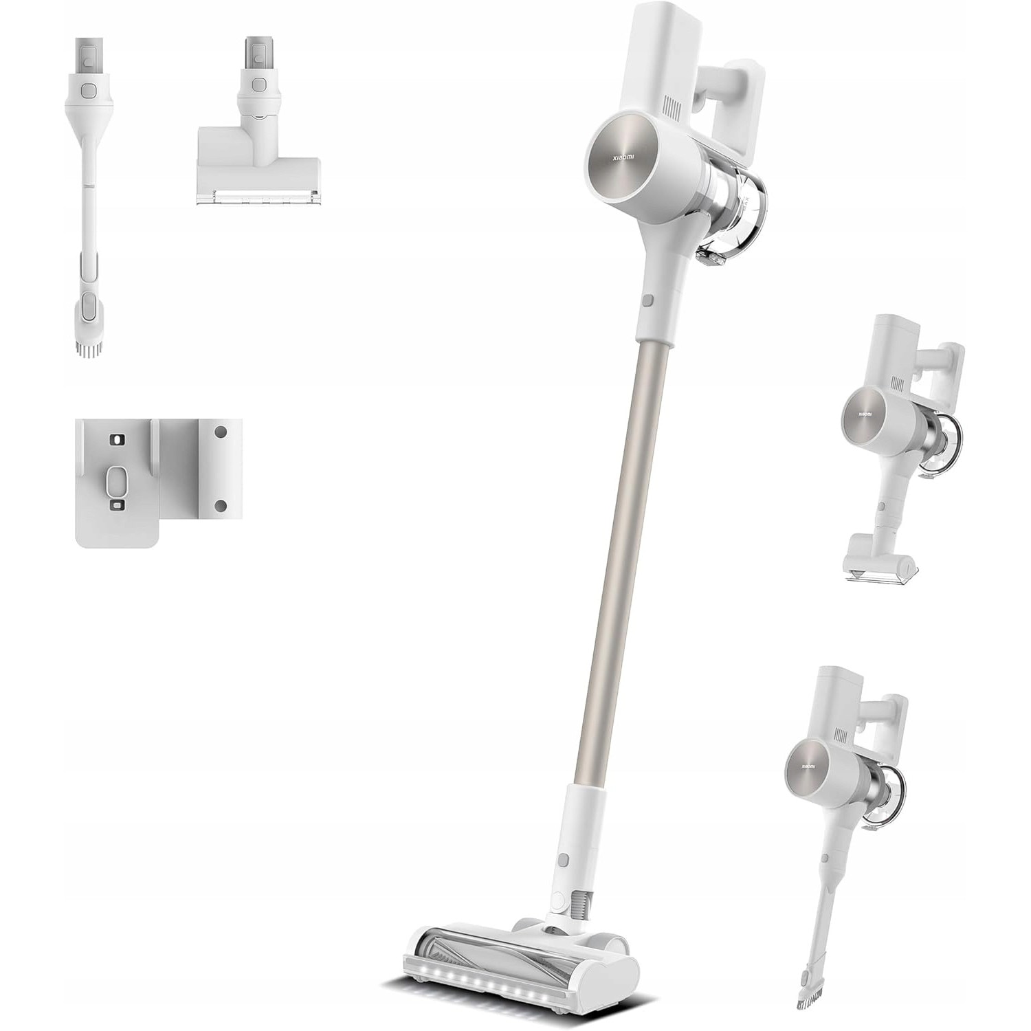 Aspirator vertical Xiaomi G20, 150 AW, 25000 Pa, 60 min, alb, set complet