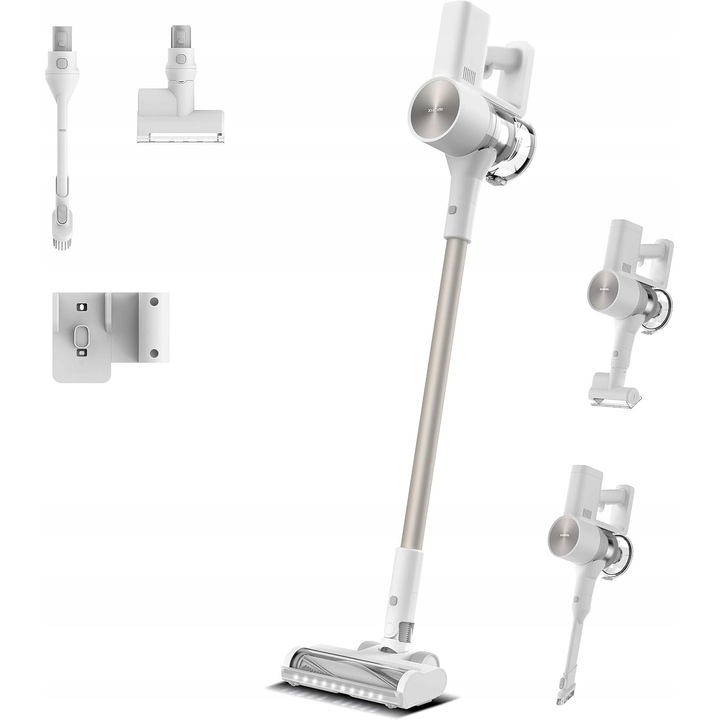Вертикална прахосмукачка Xiaomi G20, 150 AW, 25000 Pa, 60 мин, бяла, пълен комплект