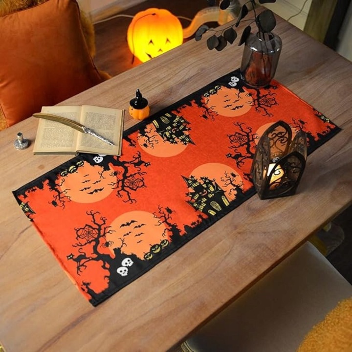 Fata de masa de Halloween, 140 cm, poliester, decorativa