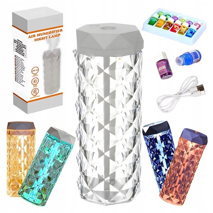 ADE párásító, 2 az 1-ben, aromaterápiához