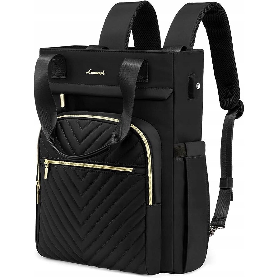 Rucsac laptop LOVEVOOK, 15,6", negru, 33x16x41cm, 22l, cu port USB