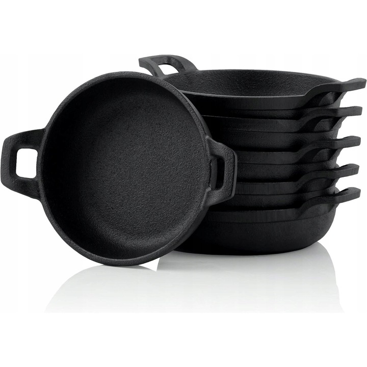 Tigaie grill BBQ-Toro, 14cm, neagra, 300ml, fonta