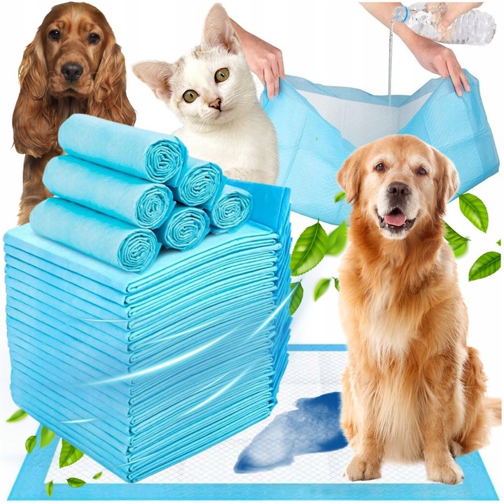 Masute absorbante igienice pentru caini si pisici, 35x45cm, set 100 bucati