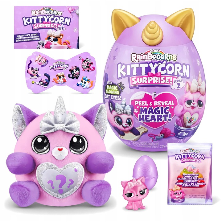 Jucarie de plus Rainbocorns, Kotec, multicolor, 11cm