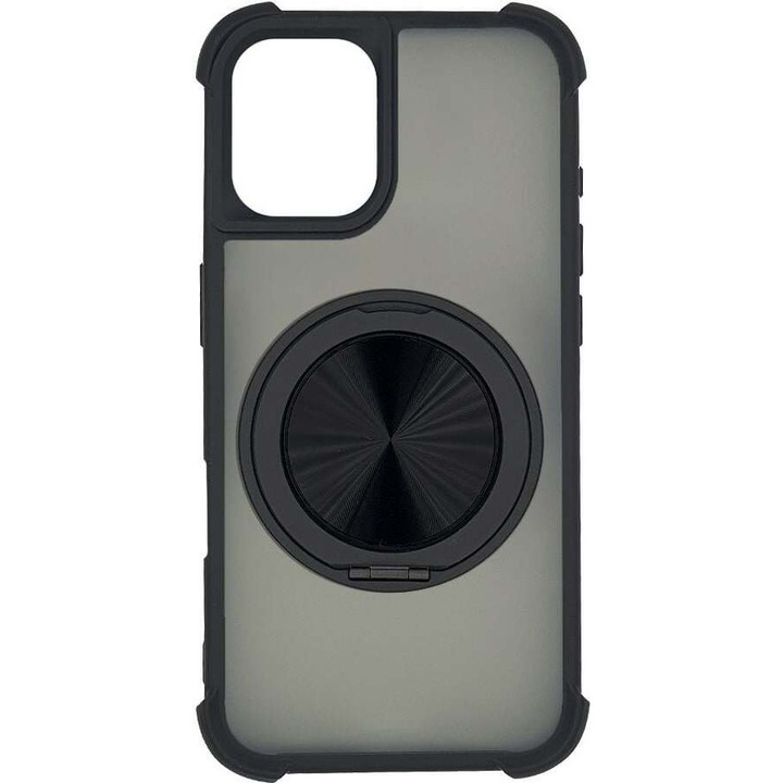 Husa telefon Sonique MagMatte Ring, protectie impotriva caderilor, design ergonomic, negru, pentru Apple iPhone 16 Plus