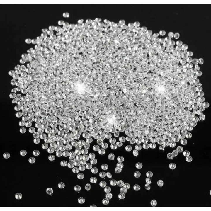 Кръгове от цирконий за нокти, комплект, Inny, блестящи, 10x10см