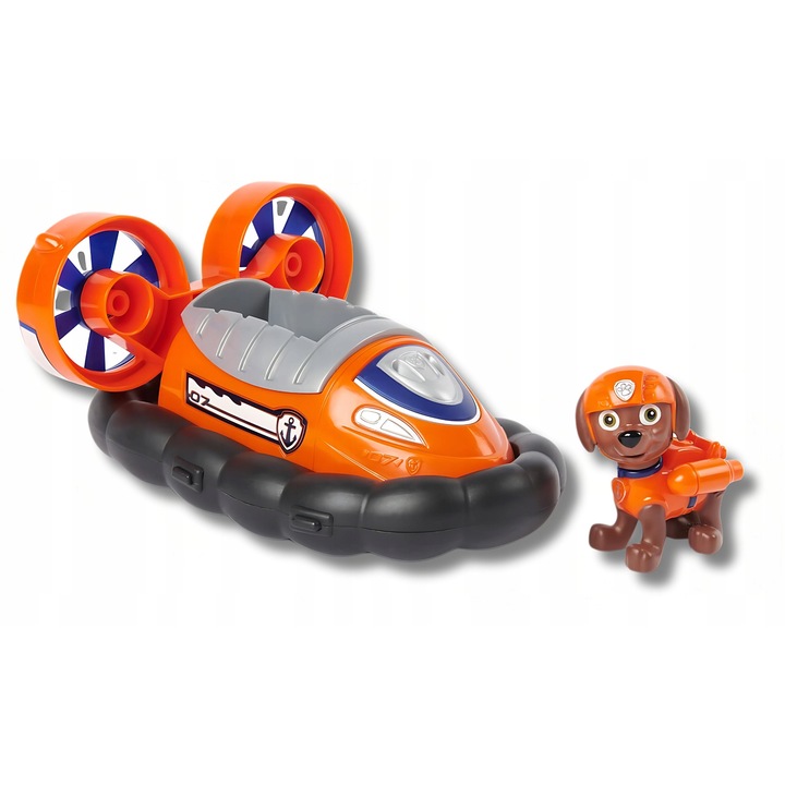 Vehicul de salvare cu figurina Zuma, Paw Patrol, multicolor, 15,5x10x6,5cm, set 2 piese
