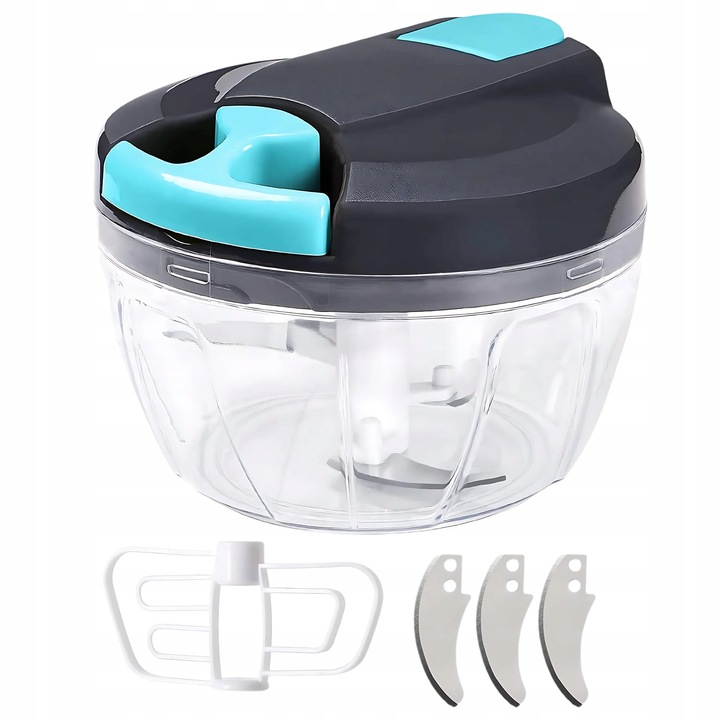 Feliator manual, 520 ml, inox, compact, pentru legume si ceapa