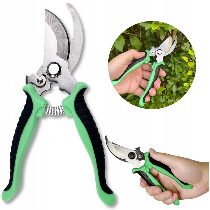 Foarfeca de gradinarit, inox, 19mm, verde