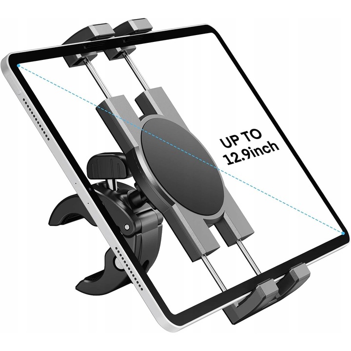 Suport pentru tableta, 4,7-13", negru-silver, montare usoara, rotire 360°