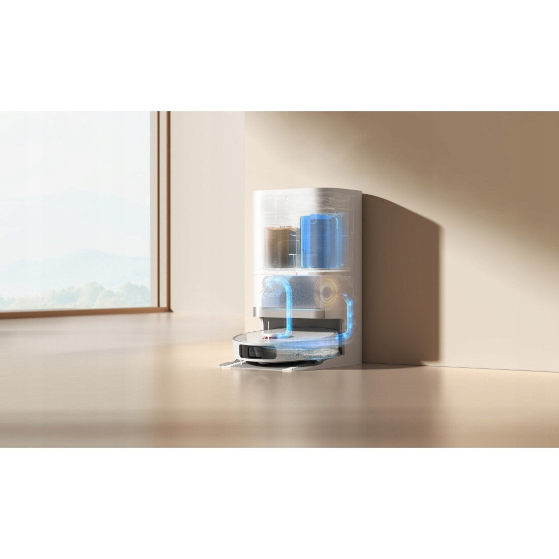 Aspirator robot Xiaomi Vacuum X20+, 6000 Pa, mopare, alb