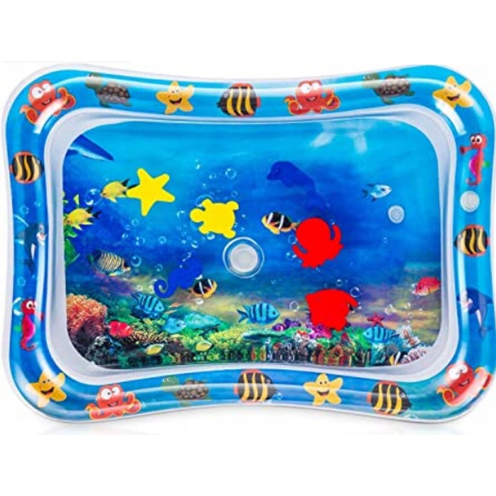 Mata senzoriala cu apa pentru copii, 68x50cm, animale acvatice colorate, set de joaca