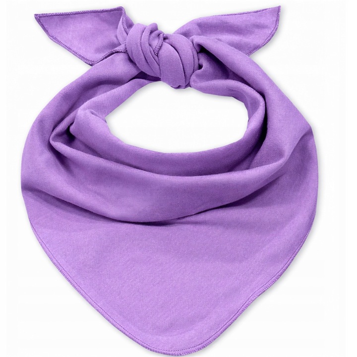 Apaszka trojkatna Dartomik, 100% bumbac, 78x55cm, pentru nou-nascuti, culoare mov