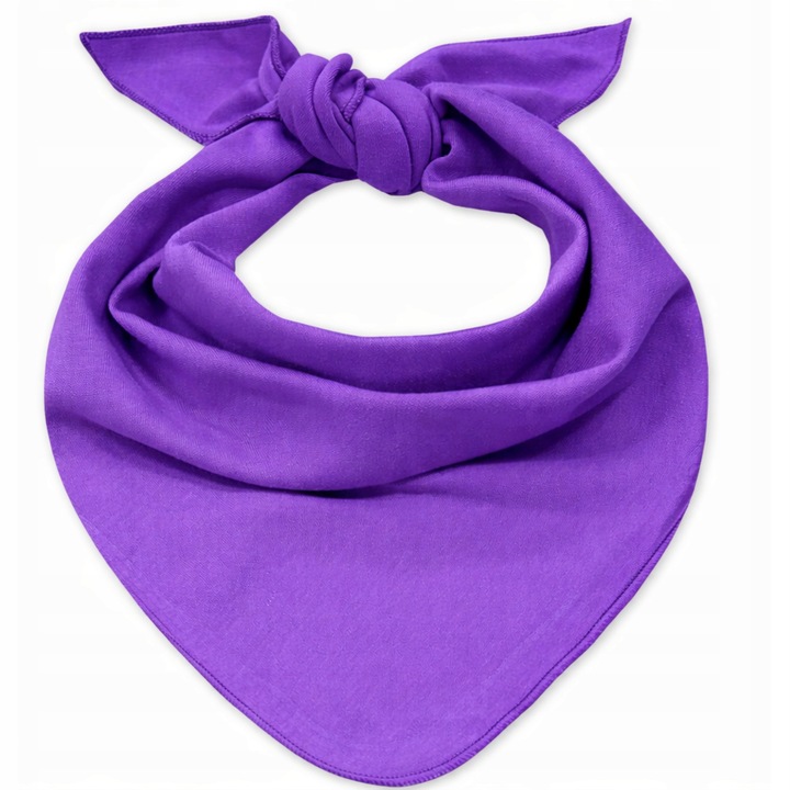 Apaszka trojkatna Dartomik, 100% bumbac, 78x55cm, pentru nou-nascuti, violet