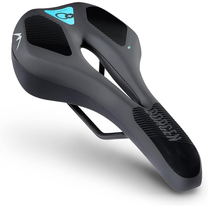 Saddle universal ergonomic, multicolor, 27x14x6cm, 299g, pentru trekking, MTB, eBike