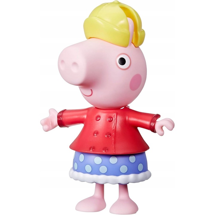 Peppa figura, 15cm, 6 ruhadarabból álló szett, 3 éves kortól, többszínű