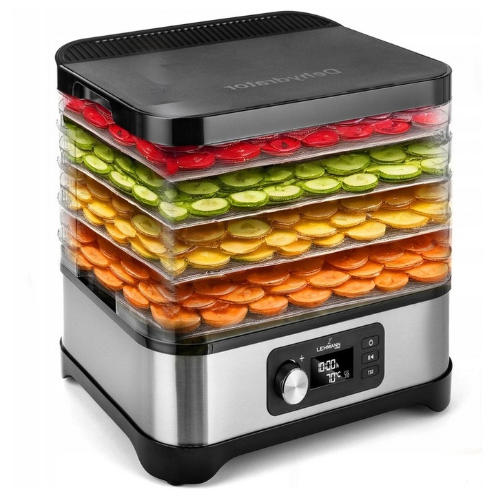 Deshidrator Lehmann 450W, pentru grasimi, fructe si ierburi, cu termoventilatie