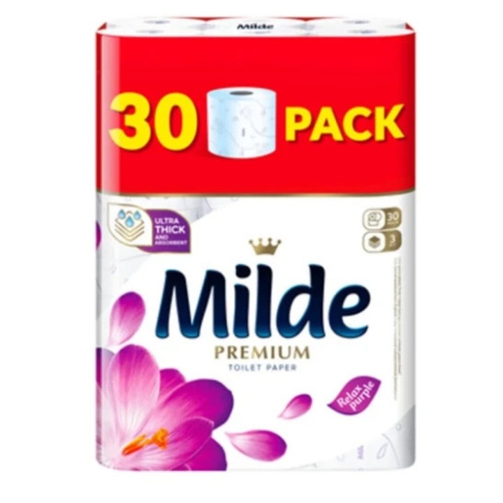 Hartie igienica Milde Relax Purple 3 straturi 30 role