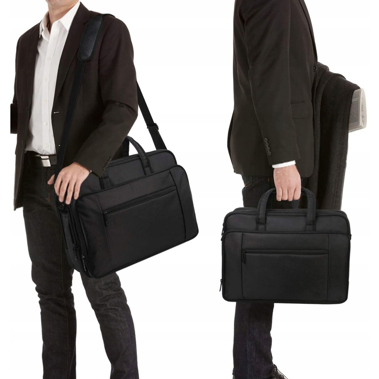 Torba laptop 17", Mancro, waterproof, extensibila, 43x18x32cm