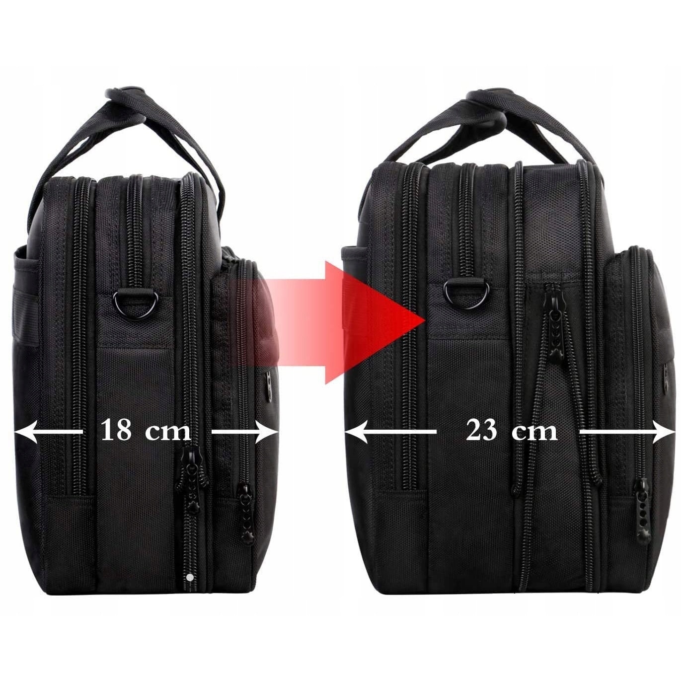 Torba laptop 17", Mancro, waterproof, extensibila, 43x18x32cm