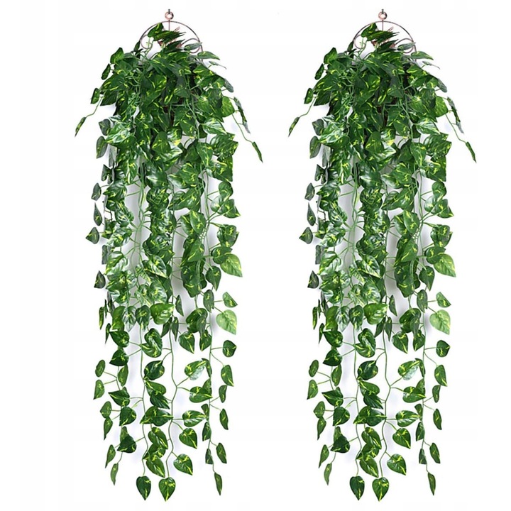 Műnövénykészlet, borostyán, zöld, 90cm, 2 darab