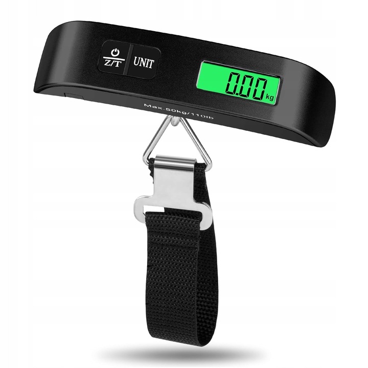 Cantar digital pentru bagaje, capacitate 50kg, cu functie de tara, LCD