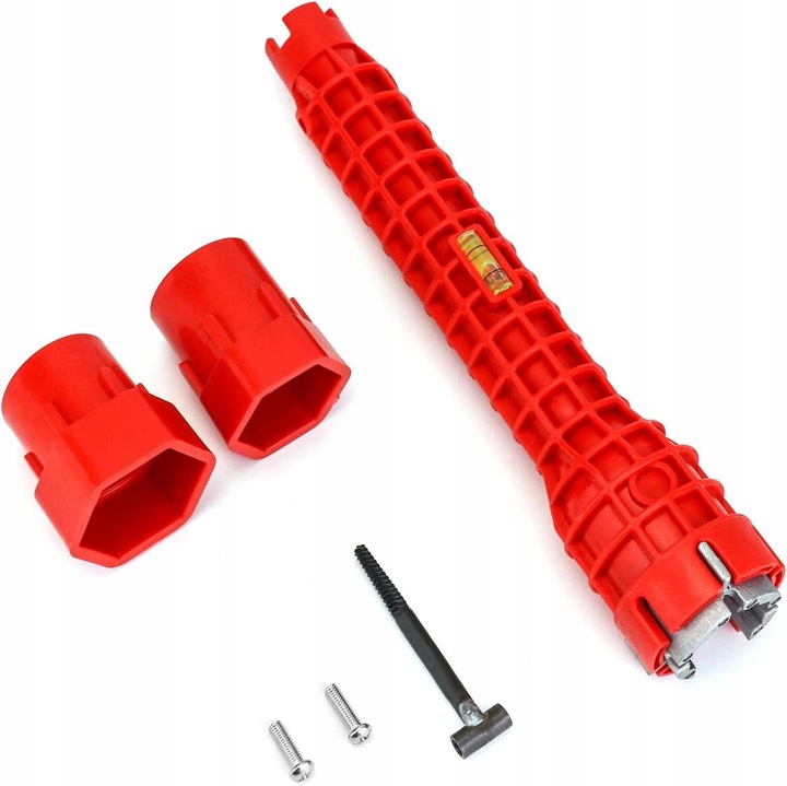 Cheie universala pentru instalatii sanitare, foarte lunga, pentru locuri greu accesibile, plastic si otel, 30x5cm