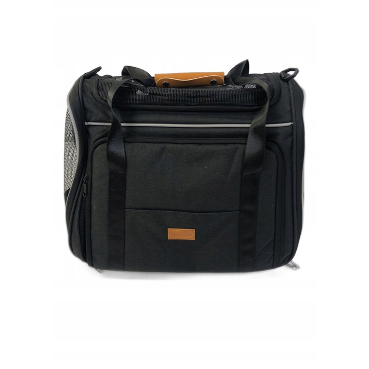 Geanta pentru animale Morpilot, extensibil, 90x33x30cm, 5 intrari, gri