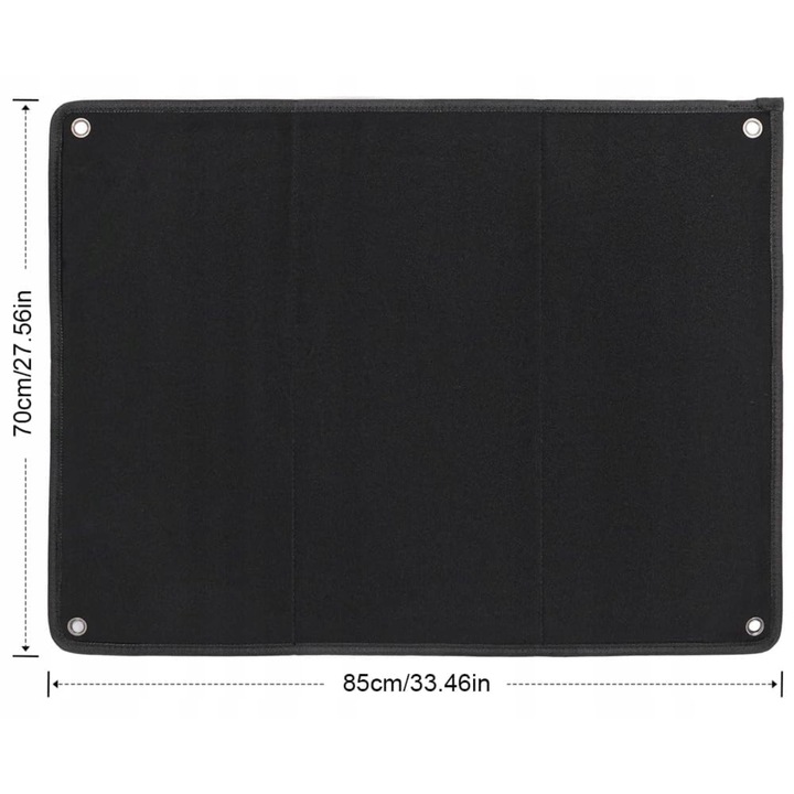 Tabla pentru insigne, 85x70cm, material Oxford, negru