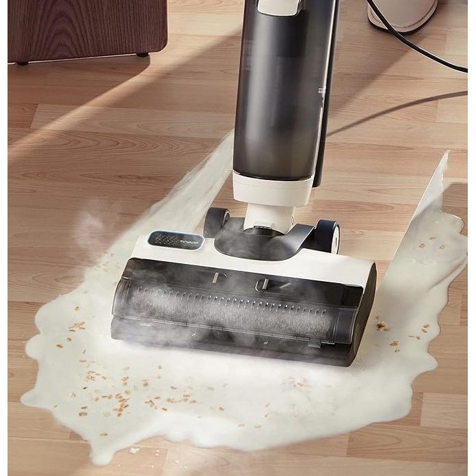 Aspirator cu functie abur, Tineco Floor One S5 Steam, alb, 1500W, 220V, senzor inteligent
