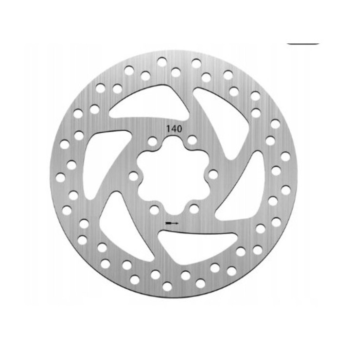 Tarca hamulcowa pentru hulajnoga electrica, 140mm, 140g, din otel de calitate, set