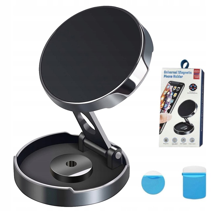 Suport auto cu incarcator, 10W, negru, montare la ventilatie