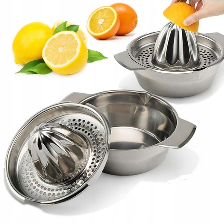 Presa manuala pentru citrice, inox, 500ml, design modern, usor de curatat