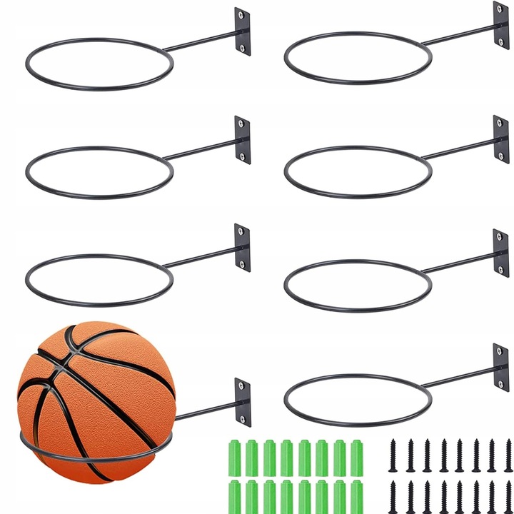 Suport de perete, metalic, 8 bucati