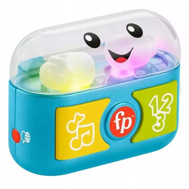 Интерактивни чаши Fisher-Price Laugh & Learn, 6-36 месеца, със светлини и мелодии, за развитие на моториката, многоцветни
