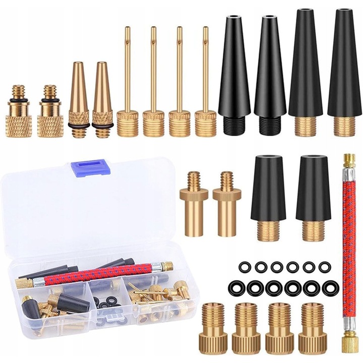 33 адаптера за велосипедни вентили, за помпи за надуване