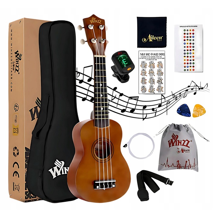 Ukulele Winzz, sokszínű, standard méret